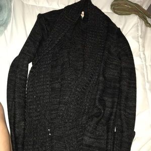 black cardigan